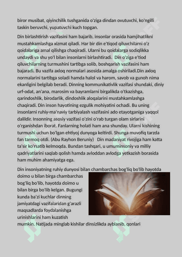 Dinning aloqa bog`lashlik (kommunikativlik) vazifasi 3