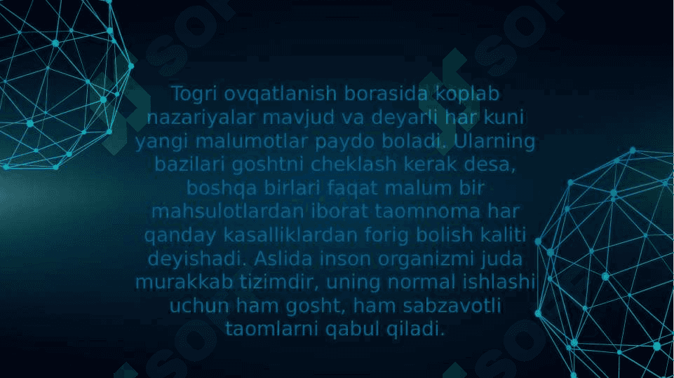To‘g‘ri ovqatlanish sog‘lom turmush tarzi sifatida. 4