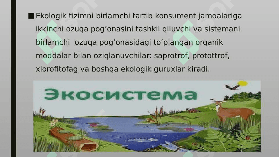 Quruqlik ekosistemalarining shartli,iqlimiy gruppalari va ularning muhim biotsenozlari 4