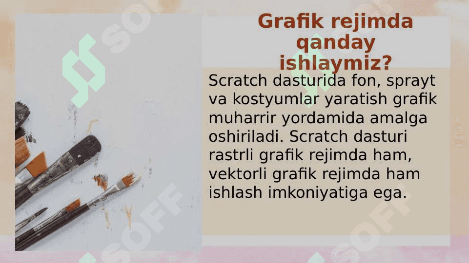 Grafik muharrir yordamida yangi spraytlar hosil qilish Scratch 4