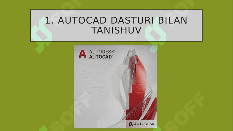 "Autocad dasturi standart primitivlari" 3