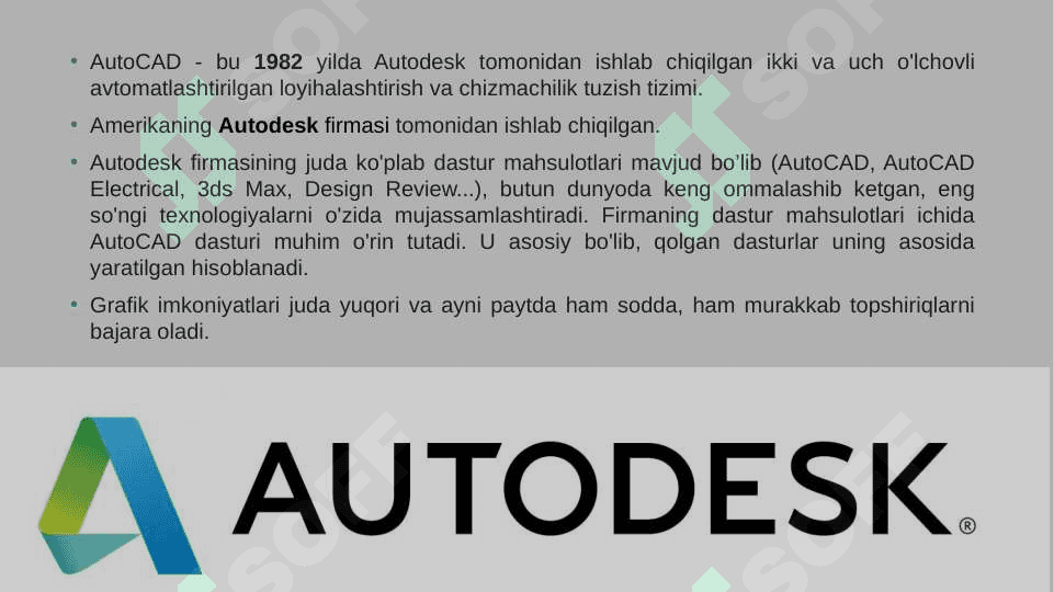 "Autocad dasturi standart primitivlari" 4