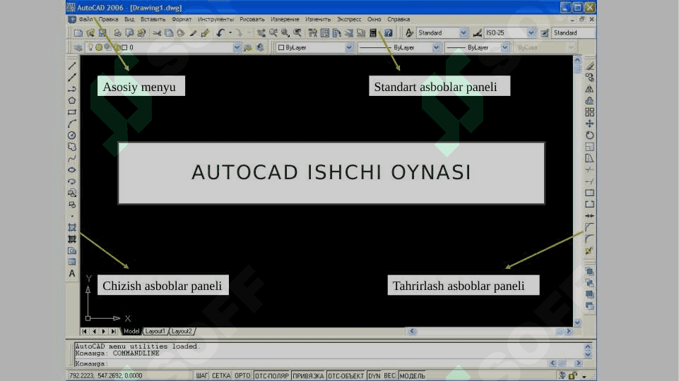 "Autocad dasturi standart primitivlari" 8
