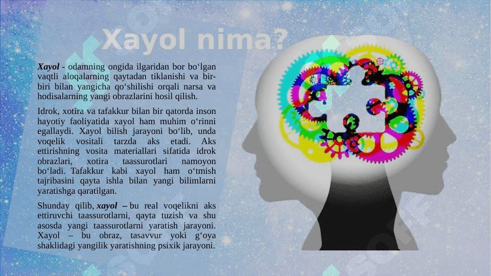 "Xayolning bolalarda rivojlanishi" 3