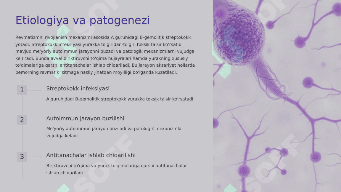 O‘tkir Revmatik Isitma va infektsion endokarditning klinik va laborator mezonlari. Birlamchi va ikkilamchi profilaktika. 2