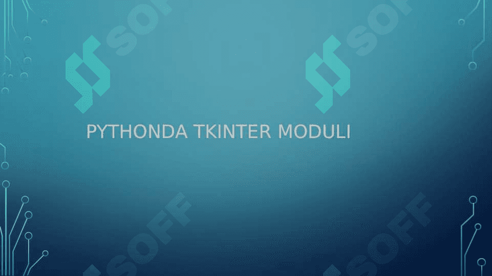 Pythonda tkinter moduli 2