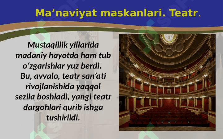 O'zbekistonda madaniyat va san'at. 2