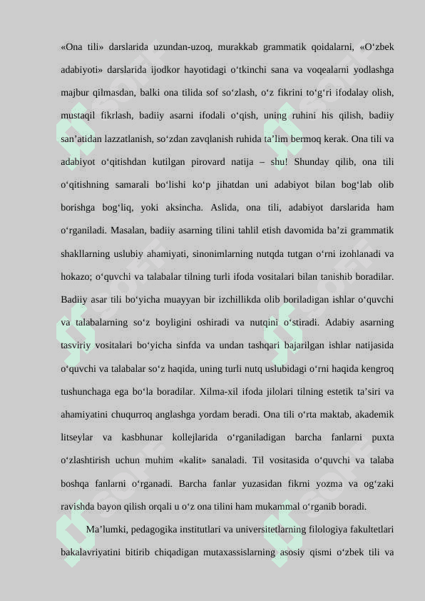 Ona tili o‘qitish metodikasi fanining metodologik va ilmiy asoslari 6