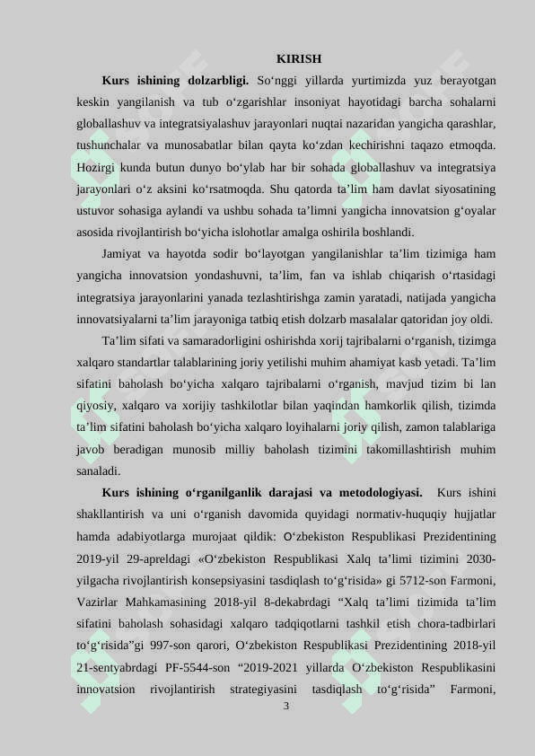 Ta’lim sifatini baholashning xalqaro tizimi 3