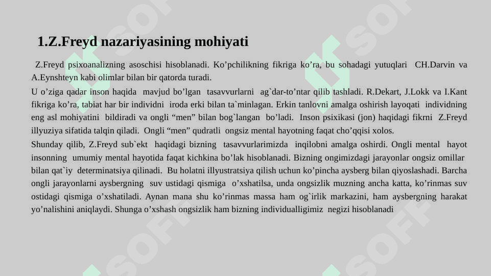 Shaxs nazariyalarini psixodinamik yo‘nalishi 2