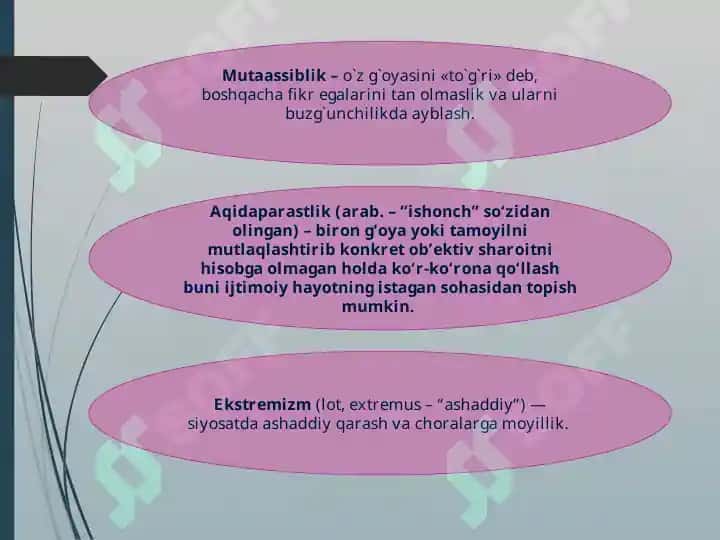 DINIY FUNDAMENTALIZM, RADIKALIZM VA TERRORIZMNING TARIXI VA YO`NALISHLARI 2
