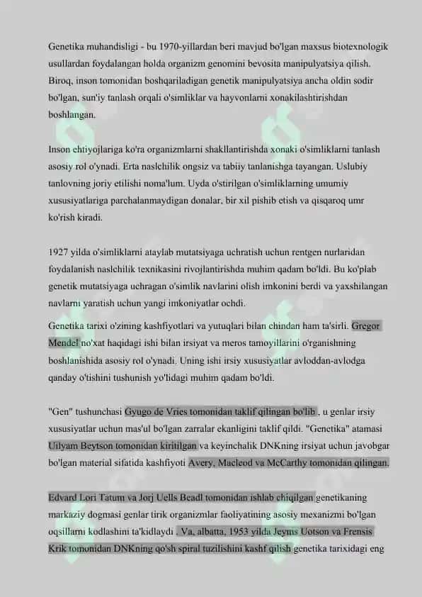 Tibbiy genomika va uning asosiy yo‘nalishlari 3