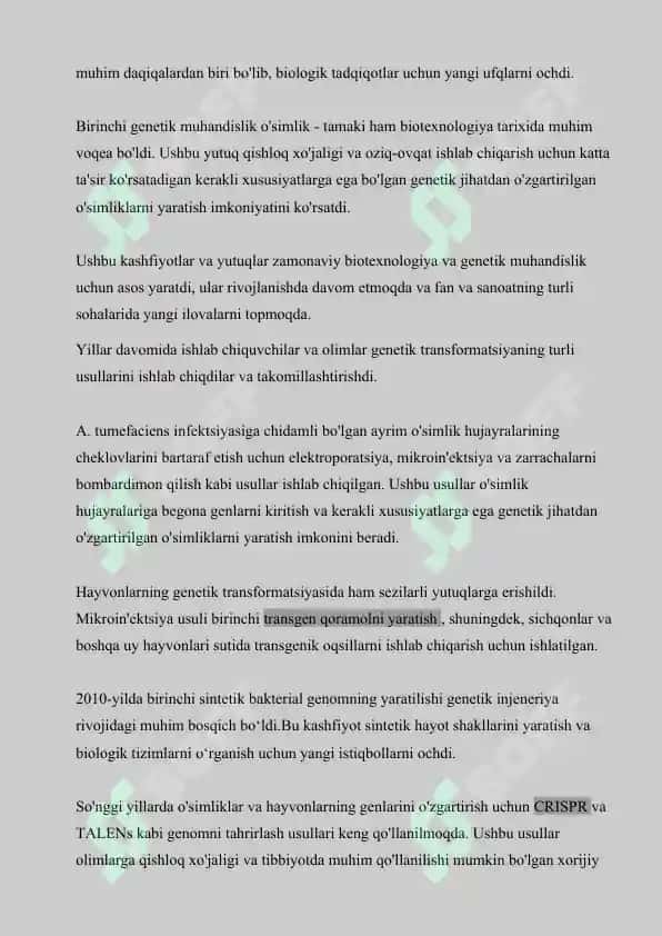 Tibbiy genomika va uning asosiy yo‘nalishlari 4