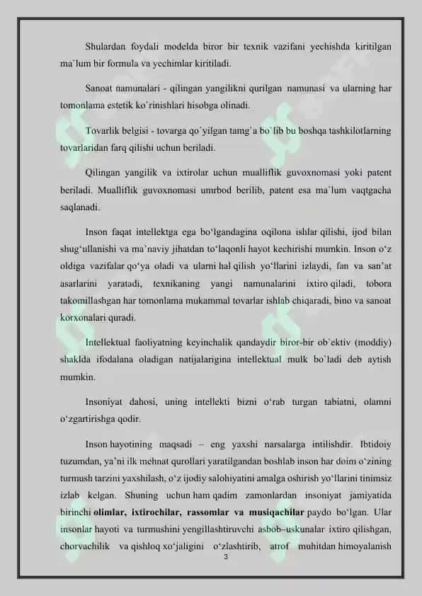 Intellektual mulk ob’ektlari 3