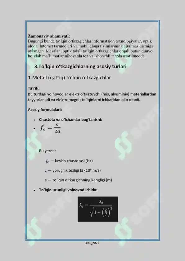 To‘lqin o‘tkazgichlar (volnovodlar) 4