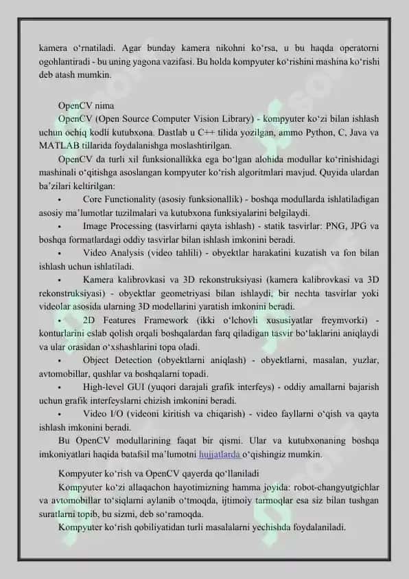 OpenCV kompyuter vizualizatsiyasi 3