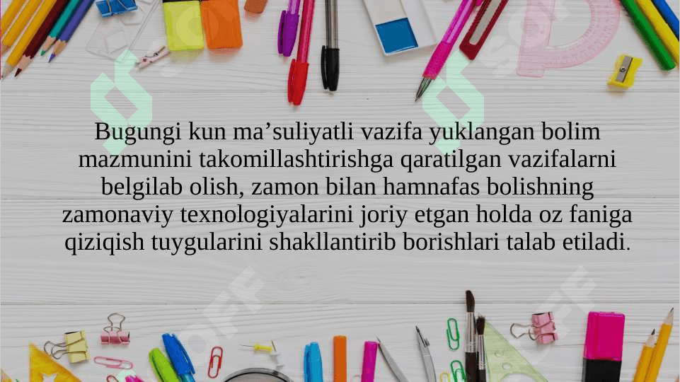 Video maruzalar va ularni tashkil etishga qoyiladigan talablar 3
