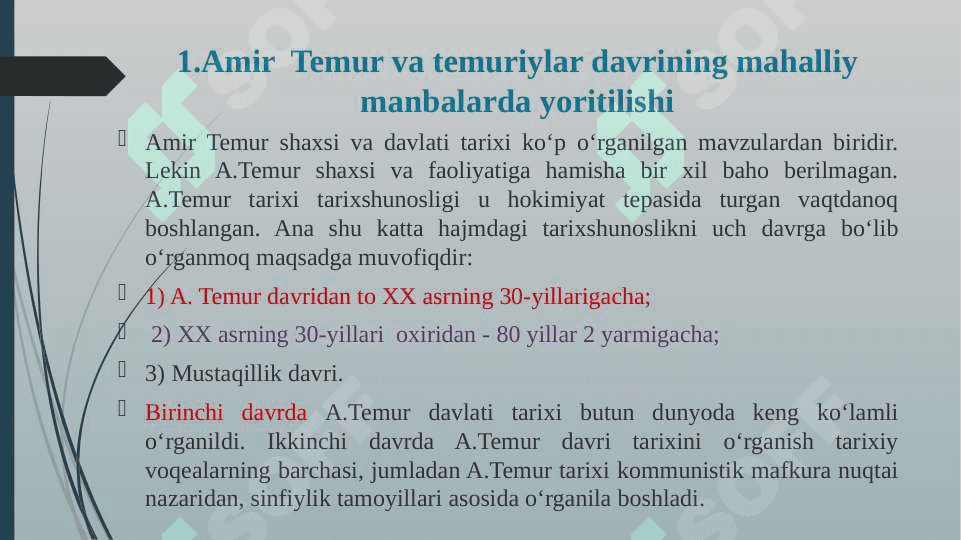 Amir Temur va Temuriylar davri tarixshunosligi 3
