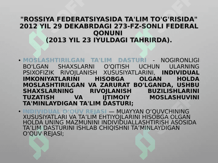 INKLYUZIV TA'LIM 8