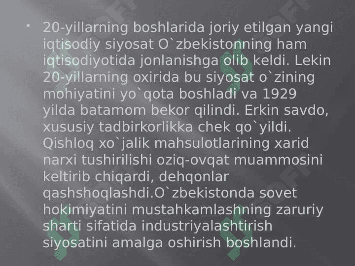 Ikkinchi jahon urushi yillarida o’zbek  xalqining fashizm ustidan qozonilgan g’alabaga qo’shgan hissasi 2