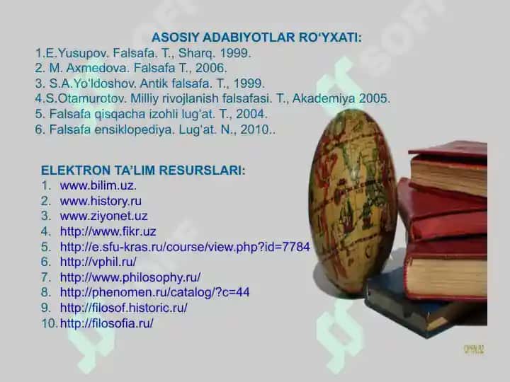 Falsafa fanining predmeti, mazmuni va jamiyatdagi o`rni 2