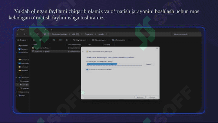 Ma'lumotlar bazasi oracle dasturini o'rnatish 3