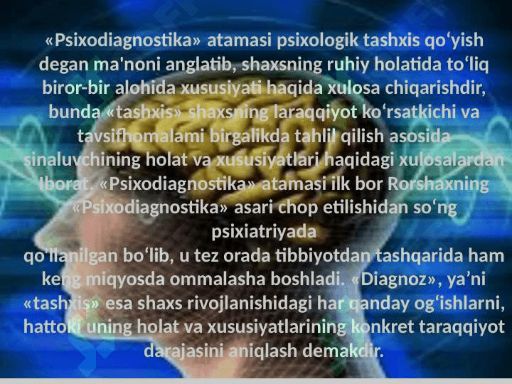 Psixodiagnostika va eksperimental fanning vujudga kelishi 4