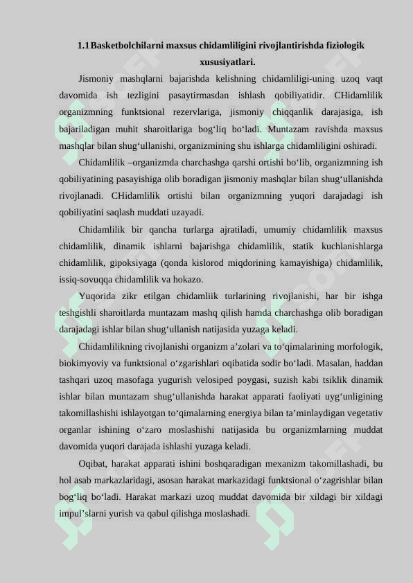 Basketbolchilarning tayyorgarlik davrlari va ularning xususiyatlari 5