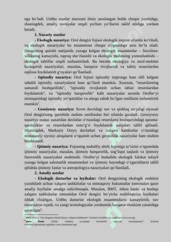 Orol fojiasini keltirib chiqargan omillar 6