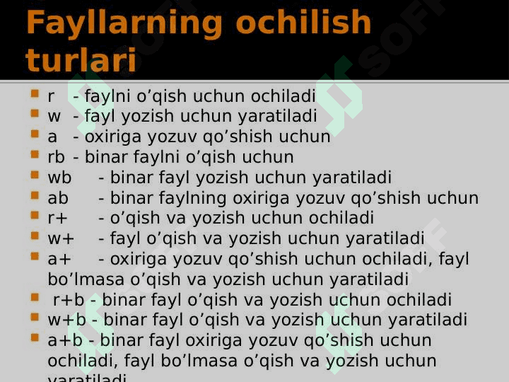 C/C++: Fayllar bilan ishlash 5
