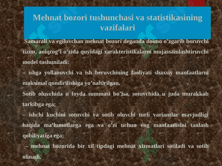 MEHNAT BOZORI STATISTIKASI 3