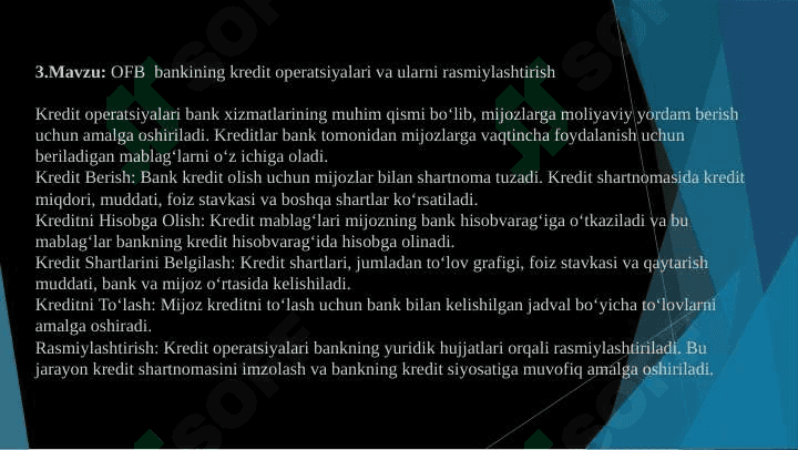 ORIENT FINANCE BANK (OFB) AMALIYOT 7