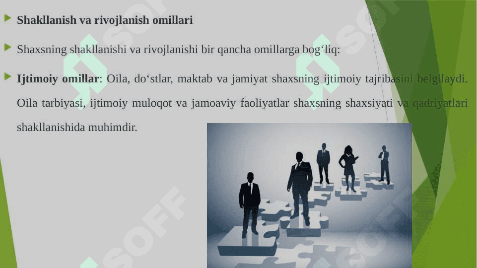 Shaxs ta'lim ob'yekti va sub'yekti sifatida, uning shakllanish va rivojlanish omillari 4