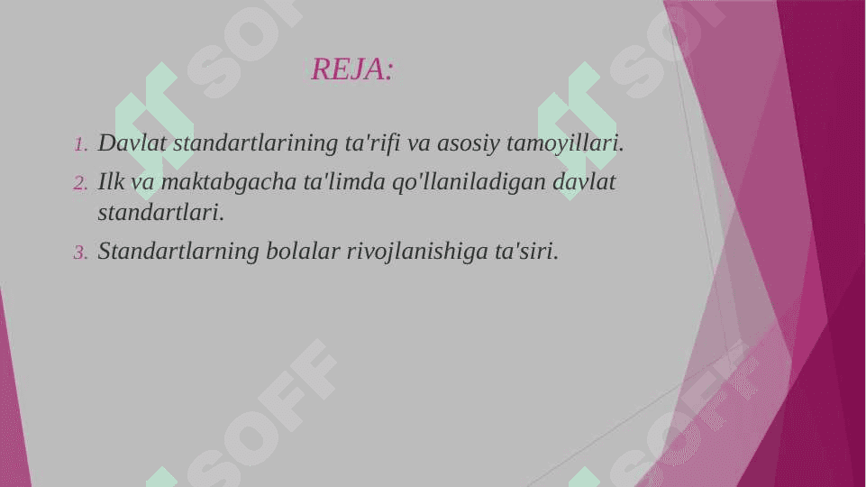 Ilk va maktabgacha yoshdagi bolalar rivojlanishiga qo‘yiladigan davlat standarti va undagi Rivojlantiruvchi muhitni tashkil etishga qo‘yiladigan talablar 2