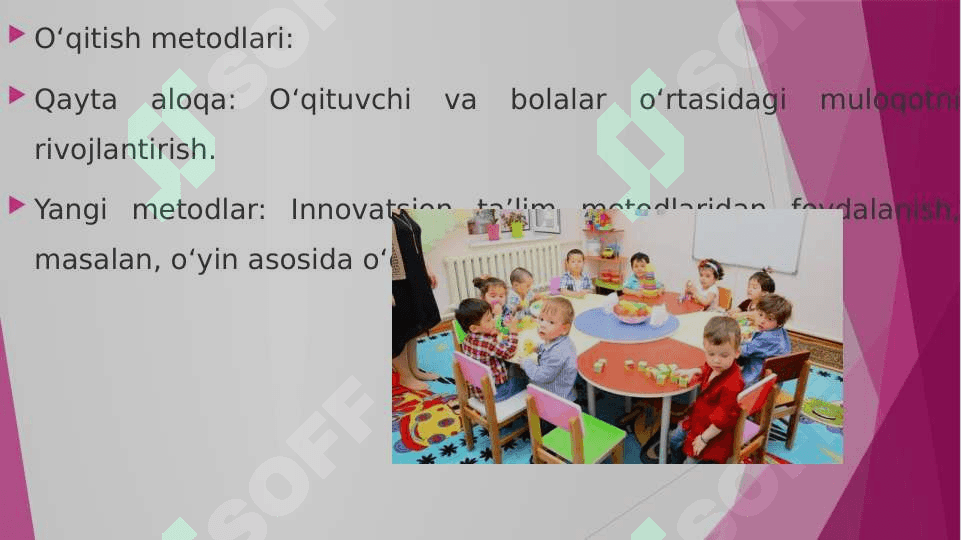 Maktabgacha ta’lim tashkilotlarida faoliyat turlari. MTTda ta’lim jarayonini mavzuli rejalashtirish 6