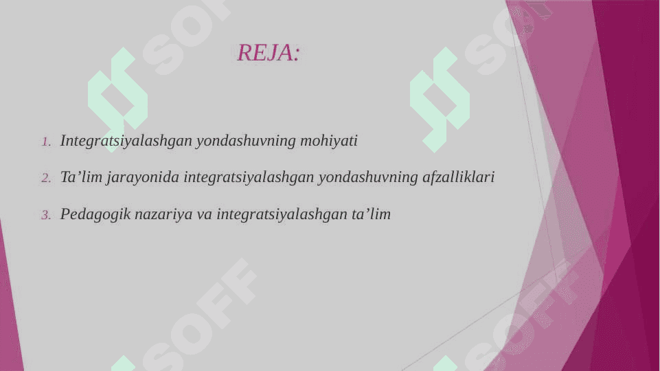 Maktabgacha ta’lim tashkilotlarida rivojlanish markazlarini tashkil etishga integratsiyalashgan yondashuv 2