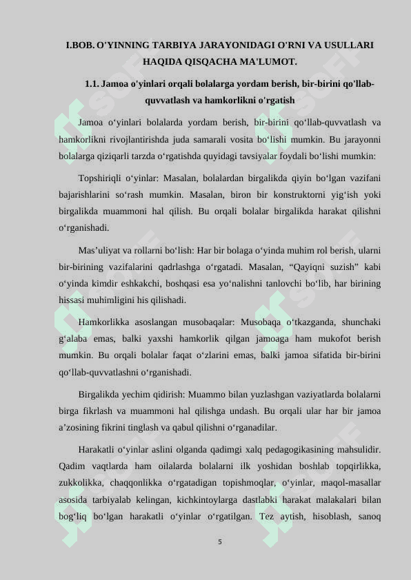 O'YIN VOSITASIDA FIDOYILIK TARBIYASI 5