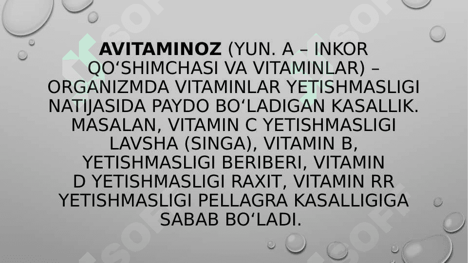AVITAMINOZ 5