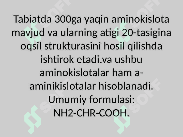 A-AMINOKISLOTALARNING –KOFERMENT GORMONLAR VA VITAMINLARNING TARKIBIY QISM SIFATIDA 3