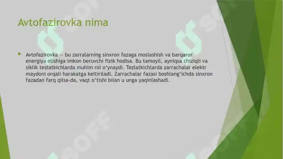 Avtofazirovka haqida umumiy tushuncha 3