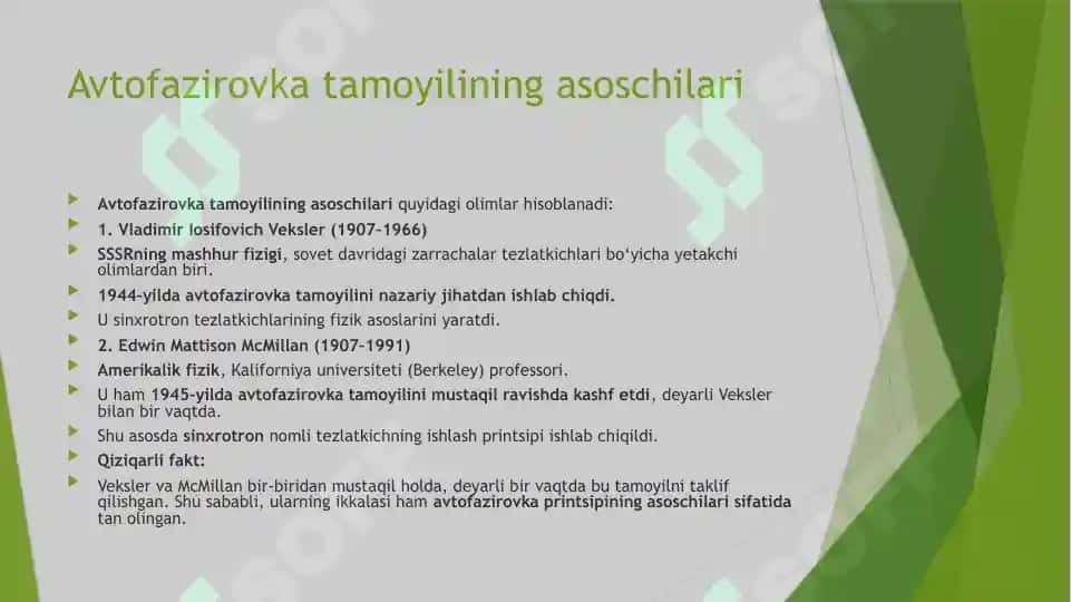 Avtofazirovka haqida umumiy tushuncha 4