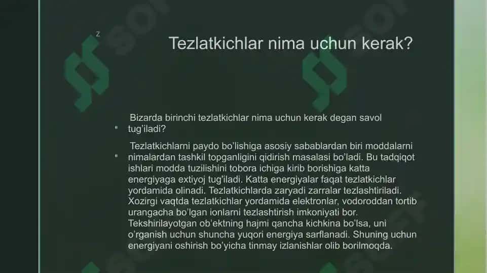 Chiziqli tezlatkichlar tuzilishi va ishlash prinsipi 4