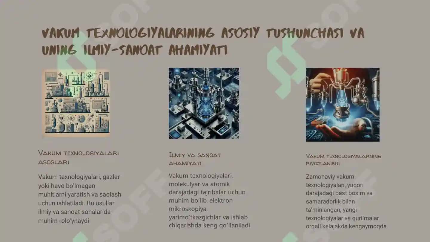 Forvakuum va diffuz nasoslar 3