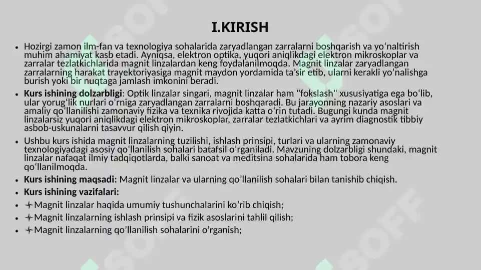 Magnit linzalar va ularning qo'llanilishi 3