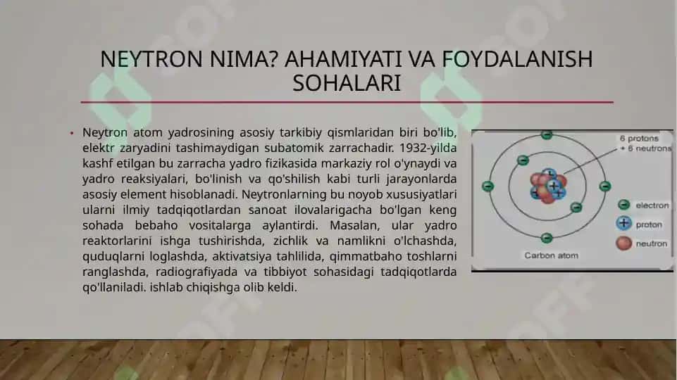 NEYTRON GENERATORLAR VA ULARNING TURLARI 2 3