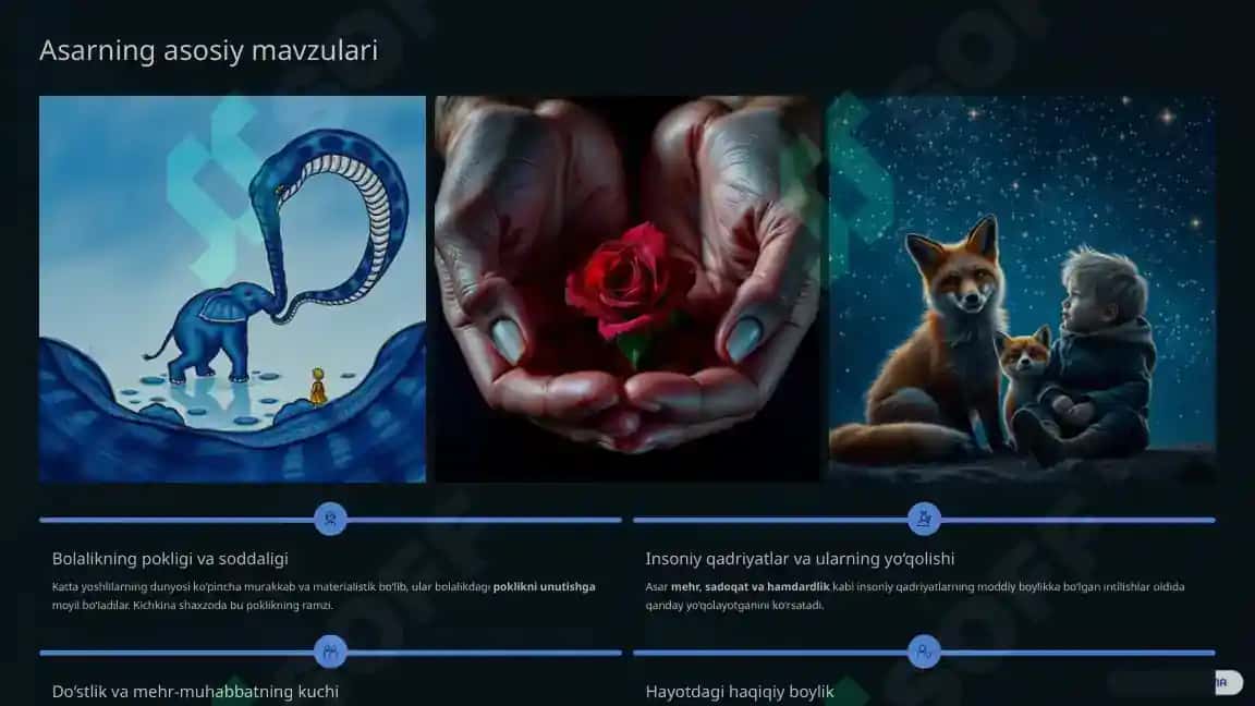 Kichkina shaxzoda: Inson qalbining sehrli sayohati 4