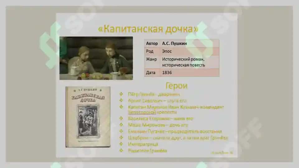 Капитанская дочка анализ произведения 4