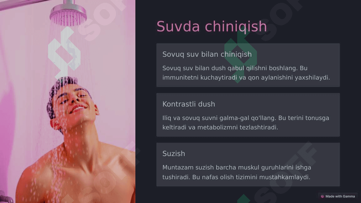 Organizimni chiniqtirish usullari 3