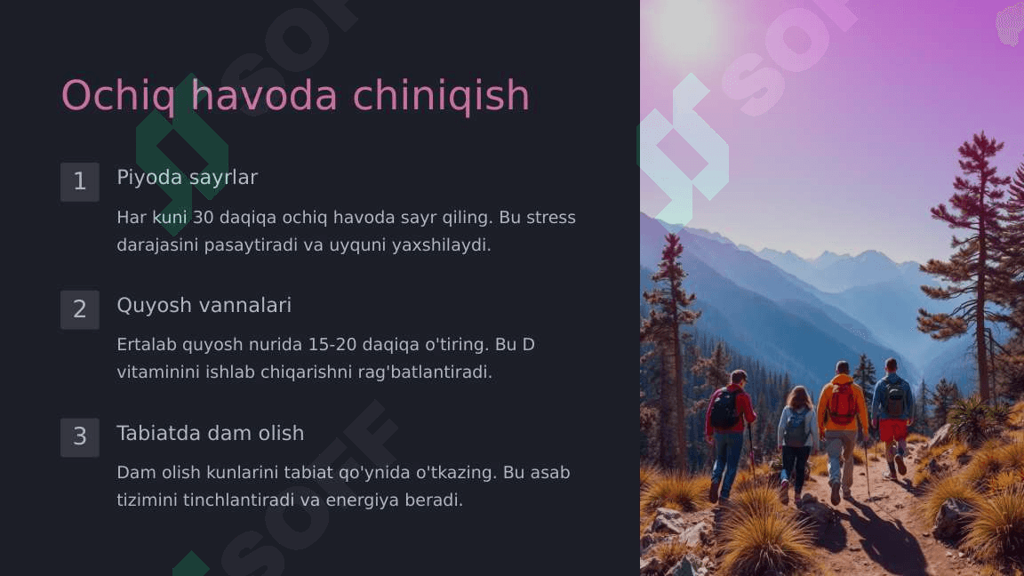Organizimni chiniqtirish usullari 4