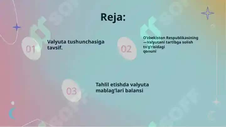 Valyuta mablag'lari harakatining tahlili 2
